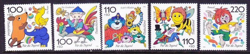 Germany B832-36 MNH 1998 Various Cartoon Figures Full Set of 5