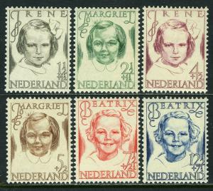 Netherlands B164-B169, MNH. Princess: Irene, Margriet, Beatrix, 1946