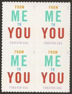 US 4978 From Me To You F block 4 MNH 2015