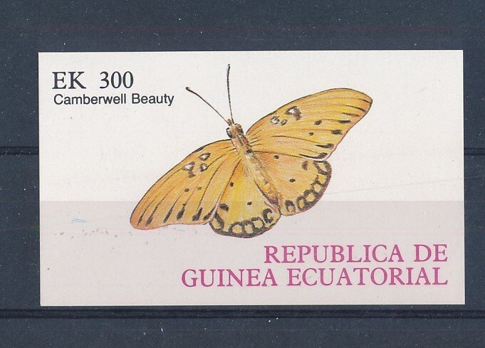 D454317 Guinea Ecuatorial S/S MNH Butterflies Imperforate