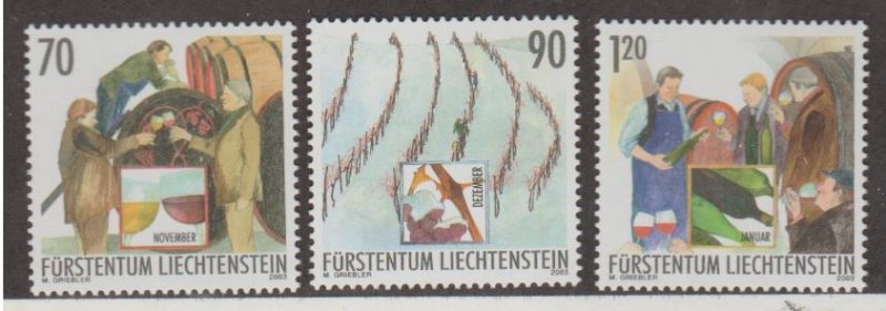 Liechtenstein Scott #1262-1263-1264 Stamps - Mint NH Set