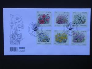 Malta 2001  FDC Definitive Flowers V/F
