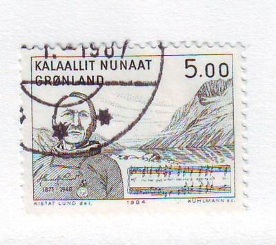 Greenland Sc 159 1984 Lund anthem stamp used