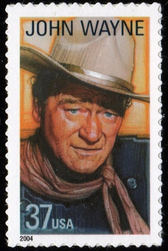 SC#3876 37¢ Legends of Hollywood: John Wayne Single (2004)SA