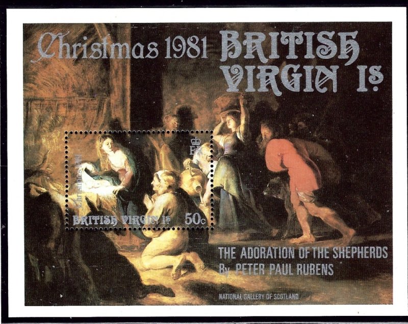 British Virgin Is 421 MNH 1981 Christmas S/S    (ap1948)