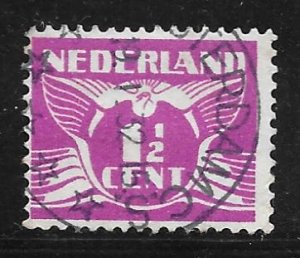 Netherlands 166: 1.5c Numeral, Gull Type, red violet, used, F