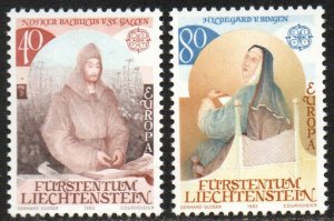 Liechtenstein Sc #754-755 Mint Hinged