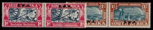 SOUTH WEST AFRICA GVI SG109-110, 1938 Voortrecker set, NH MINT. Cat £38.