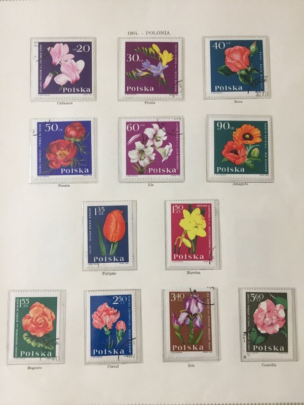 Russia Poland Ghana Bhutan FLOWERS MNH MH USED (Apx 110 Items)HP953