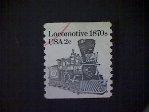 United States, Scott #1897A, used(o), 1982, Locomotive of the 1870s, 2¢, black