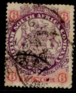 RHODESIA QV SG33, 6d mauve and pink, USED. Cat £28.