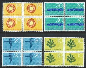 LIECHTENSTEIN SC# 406-9 B/4 VF/MNH 1966