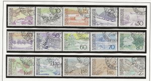 Liechtenstein 1972-3 Landscapes set of 15 sg.561-75 used