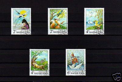 HUNGARY -1987- FAIRY TALES - AESOP - ANDERSEN  5 X SET!