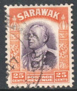 Sarawak Scott 126 - SG117, 1934 Sir Charles Vyner Brooke 25c used