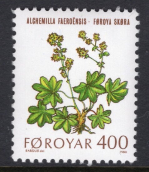 Faroe Islands 52 Flowers MNH VF