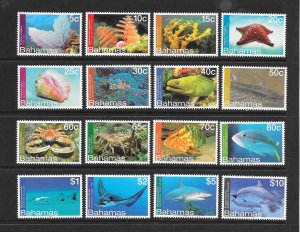 FISH - BAHAMAS #1339-54  MNH