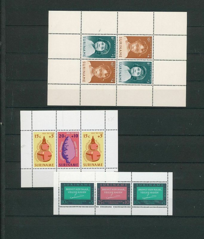 Suriname Children Art Sheets MNH x 9 (Ac 1580