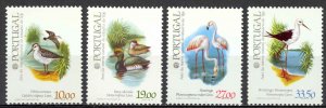 Portugal Sc# 1542-1545 MNH 1982 Birds