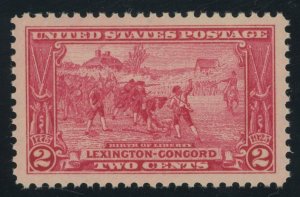 USA 618 - 2 cent Lexington Concord - PSE Graded Cert: XF/Superb 95 Mint OGnh