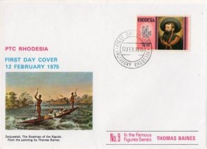 Rhodesia - 1975 Thomas Bains FDC SG 513