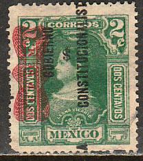 MEXICO 529, 2c CORBATA & $ REVOLUTIONARY OVERPRINTS  USED. F-VF. (101)