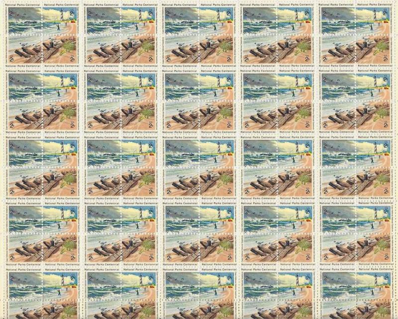 1448-51 Cape Hatteras Ocean 100 Sheet MNHOGVF Addl free s/h 