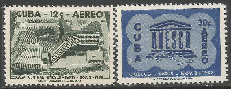 CUBA C193-94 MOG UNESCO X920