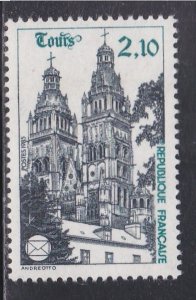 France # 1978, Tours Cathedral, Mint NH, 1/2 Cat.