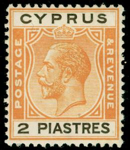 CYPRUS SG121, 2pi yellow & black, NH MINT. Cat £15.