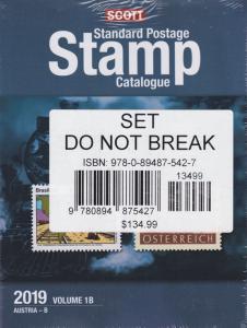 Scott Stamp Catalog 2019 Volume 1A & 1B - COUNTRIES A-B