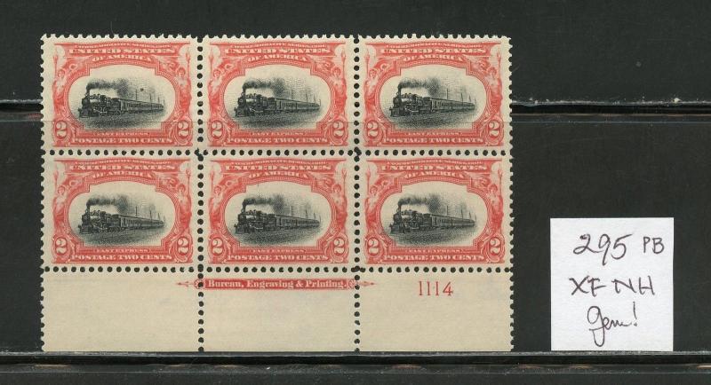 UNITED STATES 2c TRAIN  PAN AMERICAN EXPO GEM PLATE BLOCK OF SIX #1114   MINT NH