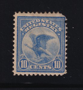 1911 Registry 10c ultramarine Sc F1 MLH CV $75 Registered Mail (RT