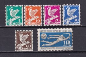 1932 - Switzerland/Swisse - Peace - Sc#210-215 - MNH**