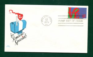 Sc. 1475 - 1973 Love Stamp FDC - Colonial Cachet