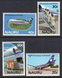 Nauru 303-306 Airplanes MNH VF