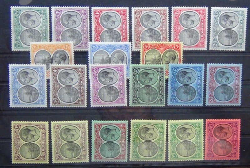 Dominica 1923 - 1933 set to £1 MM