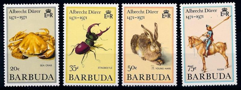 [66319] Barbuda 1971 Animals Crab Beetle Horse Hare  MLH