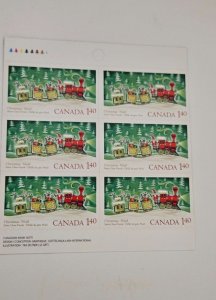 Canada 2004 Christmas BK300 #2071a Booklet PANE OF 6