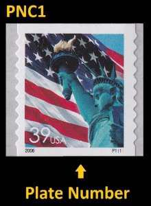 US 3981 Flag & Statue of Liberty 39c PNC1 APU P1111 MNH 2006