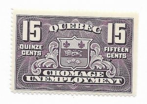 Canada Quebec #QU3 MH - Stamp - CAT VALUE $2.50