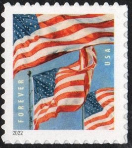 SC#5654 (Forever) U.S. Flags Sheet Single: BCA (2022) SA