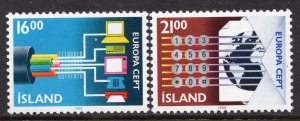 EUROPA CEPT 1988 - Iceland - Transportation and Communications - MNH Set