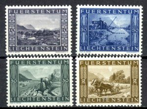 Liechtenstein Sc# 192-195 MH 1943 Definitives