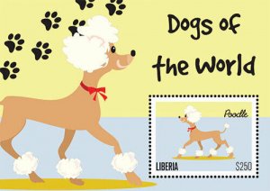 Liberia - 2012 - DOGS OF THE WORLD - Souvenir Sheet - MNH