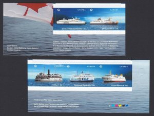 FERRY, BOAT, SHIP = Set of 5 BK stamps with Inscription MNH Canada 2023