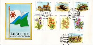 Lesotho - 1987 Flora and Fauna FDC SG 766-773