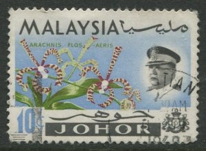 STAMP STATION PERTH Johore #173 Sultan Ismail Orchids Used 1965