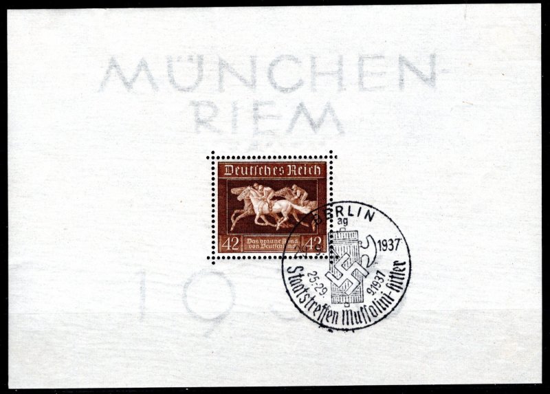 Germany Reich Scott # B90, used, s/s, special cancellation