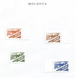 MOLDOVA - 1993 - Air Mail - Perf 4v Set - M L H
